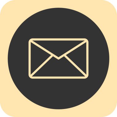 soyut arkaplanda e-posta simgesi izole edildi, n illüstrasyon