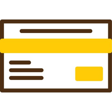 Kredi kartıyla. Düz simge. vektör illüstrasyonu