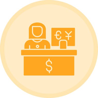 Elinde para çantası olan takım elbiseli bir adamın vektör çizimi.