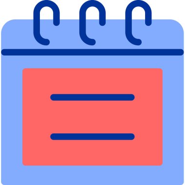 Takvim simgesi vektör illüstrasyonu