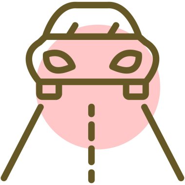 araba simgesi vektör illüstrasyonu