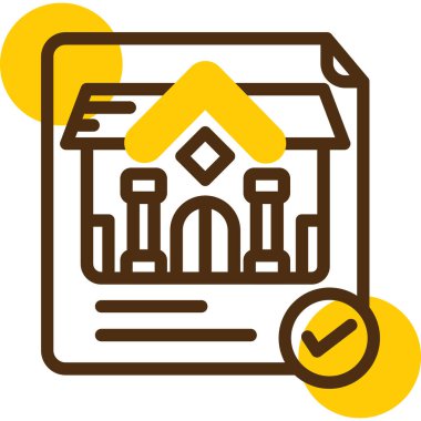 Ev. Web simgesi basit illüstrasyon