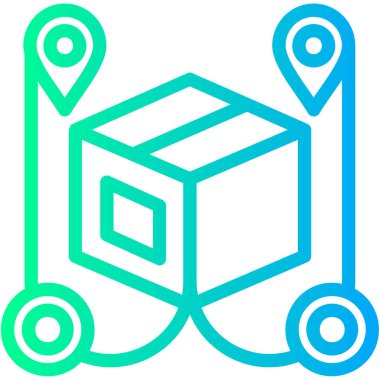 Harita yeri. Web simgesi basit illüstrasyon