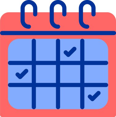 Takvim. Web simgesi basit illüstrasyon