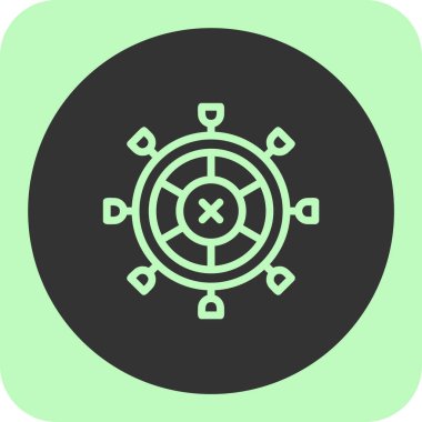 pusula yön bulma simgesi soyut arkaplanda izole edildi