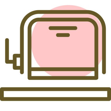 Bilgisayar. Web simgesi basit illüstrasyon