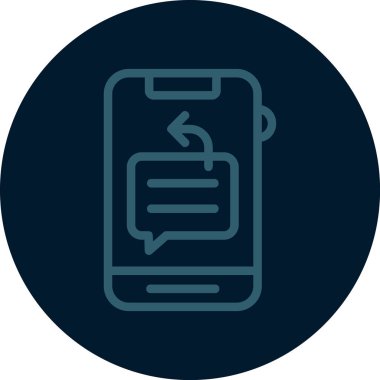 Smartphone Simgesi, vektör illüstrasyonu