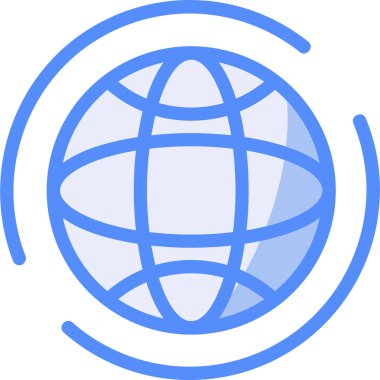 Küresel simge vektör illüstrasyonu