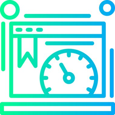 Çizgi biçiminde hız dometresi simgesi