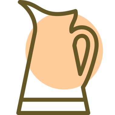 kahve fincanı simgesi, vektör illüstrasyonu