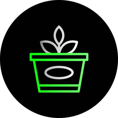 bitki simgesi vektör illüstrasyonu