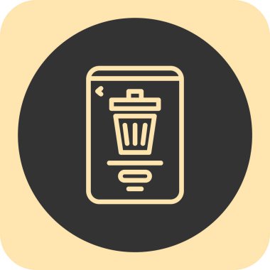 Çöp kutusu vektör simgesi