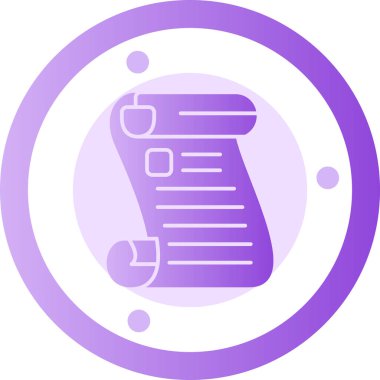 Pusula. Web simgesi basit illüstrasyon