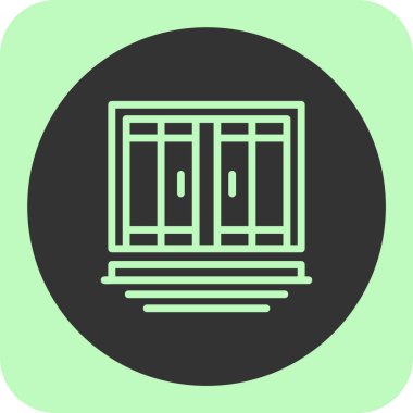 pencere simgesi, vektör illüstrasyonu