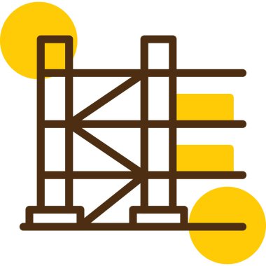 bina simgesi, vektör illüstrasyonu