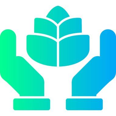 Bitki. Web simgesi basit illüstrasyon