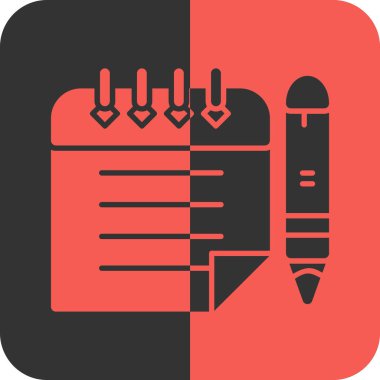 Soyut arkaplan grubunda kalem simgesi izole edildi