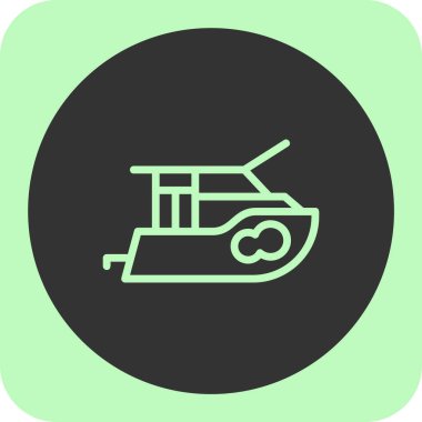 askeri araç ikon vektör illüstrasyonu