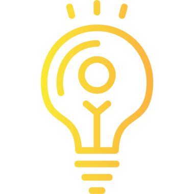 Ampul. Web simgesi basit illüstrasyon