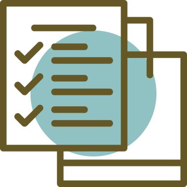 Kontrol listesi. Web simgesi basit illüstrasyon