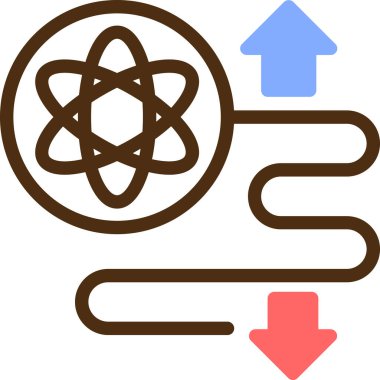 Molekül. Web simgesi basit illüstrasyon