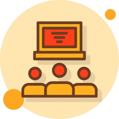 iş yönetimi simgesi vektör illüstrasyonu