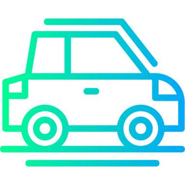 araba simgesi vektör illüstrasyonu