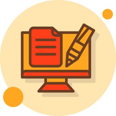 kalem yazma simgesi vektör illüstrasyonu