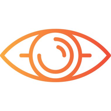 Göz simgesi vektör illüstrasyonu