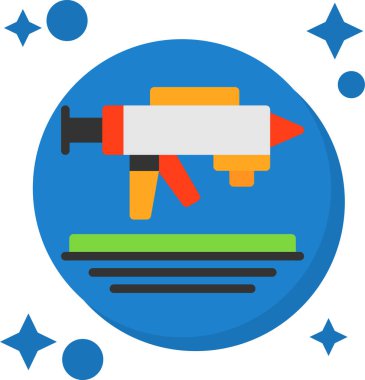 roket ikonu vektör illüstrasyonu