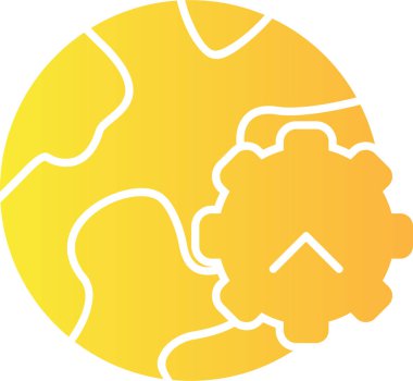 Toprak. Web simgesi basit illüstrasyon