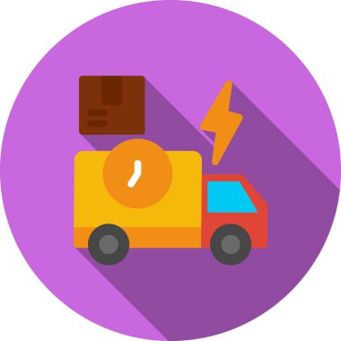 Kamyon. Web simgesi basit illüstrasyon