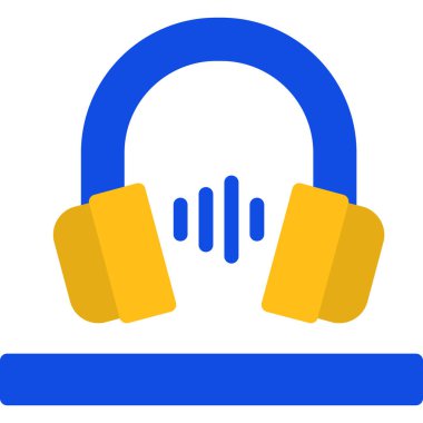 Müzik. Web simgesi basit illüstrasyon