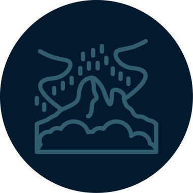 dağ ikonu vektör illüstrasyonu