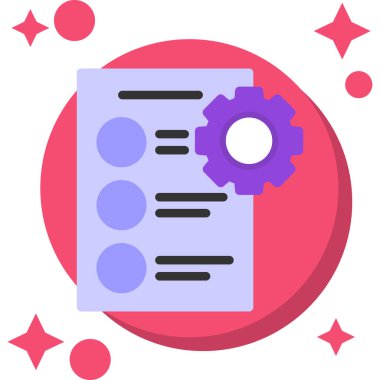 belge simgesi, vektör çizimi