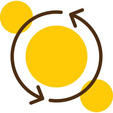 Güneş. Web simgesi basit illüstrasyon