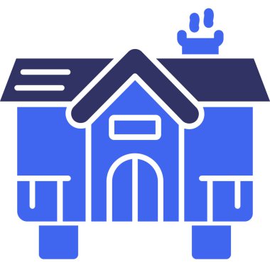 Ev. Web simgesi basit illüstrasyon