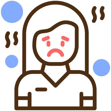 - Soğuk. Web simgesi basit illüstrasyon