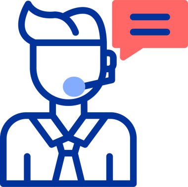 Konuş. Web simgesi basit illüstrasyon