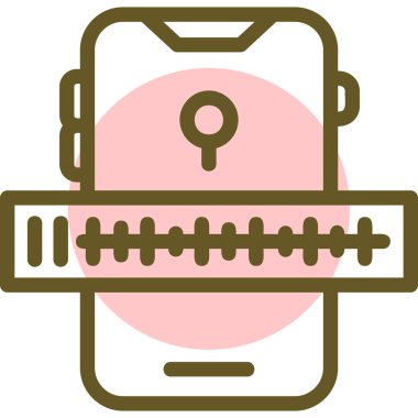 cep telefonu simgesi. düz resimleme