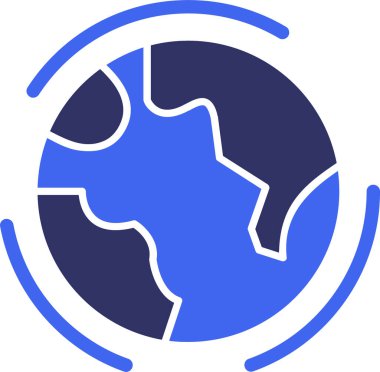 Küre. Web simgesi basit illüstrasyon