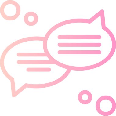 Konuş. Web simgesi basit illüstrasyon