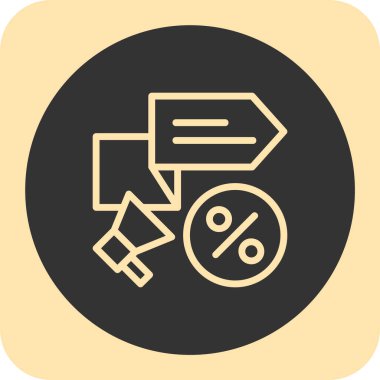 İş ve finans simgesinin vektör illüstrasyonu