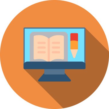 Eğitim renkli vektör simgesi.