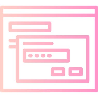 tarayıcı simgesi vektör illüstrasyonu