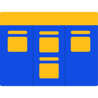 Otobüs. Web simgesi basit illüstrasyon