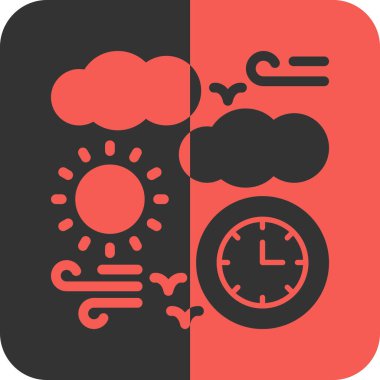 Vektör illüstrasyonu, saat ögesi