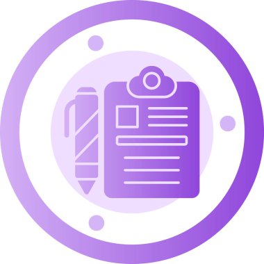 belge simgesi. Web tasarımı illüstrasyonu