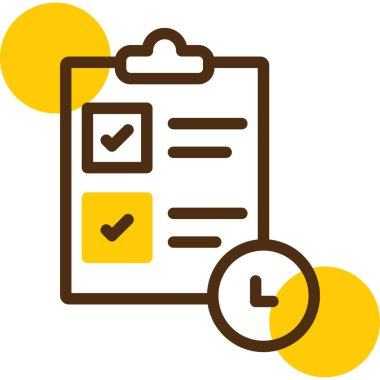 Kontrol listesi. Web simgesi basit illüstrasyon