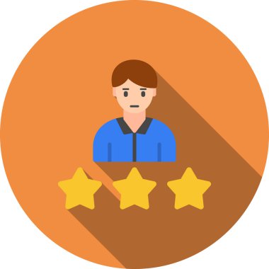 Müşteri hizmeti simgesi, düz tasarım